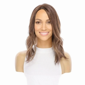 14" Topaz Lace Top Topper Medium Brown Balayage