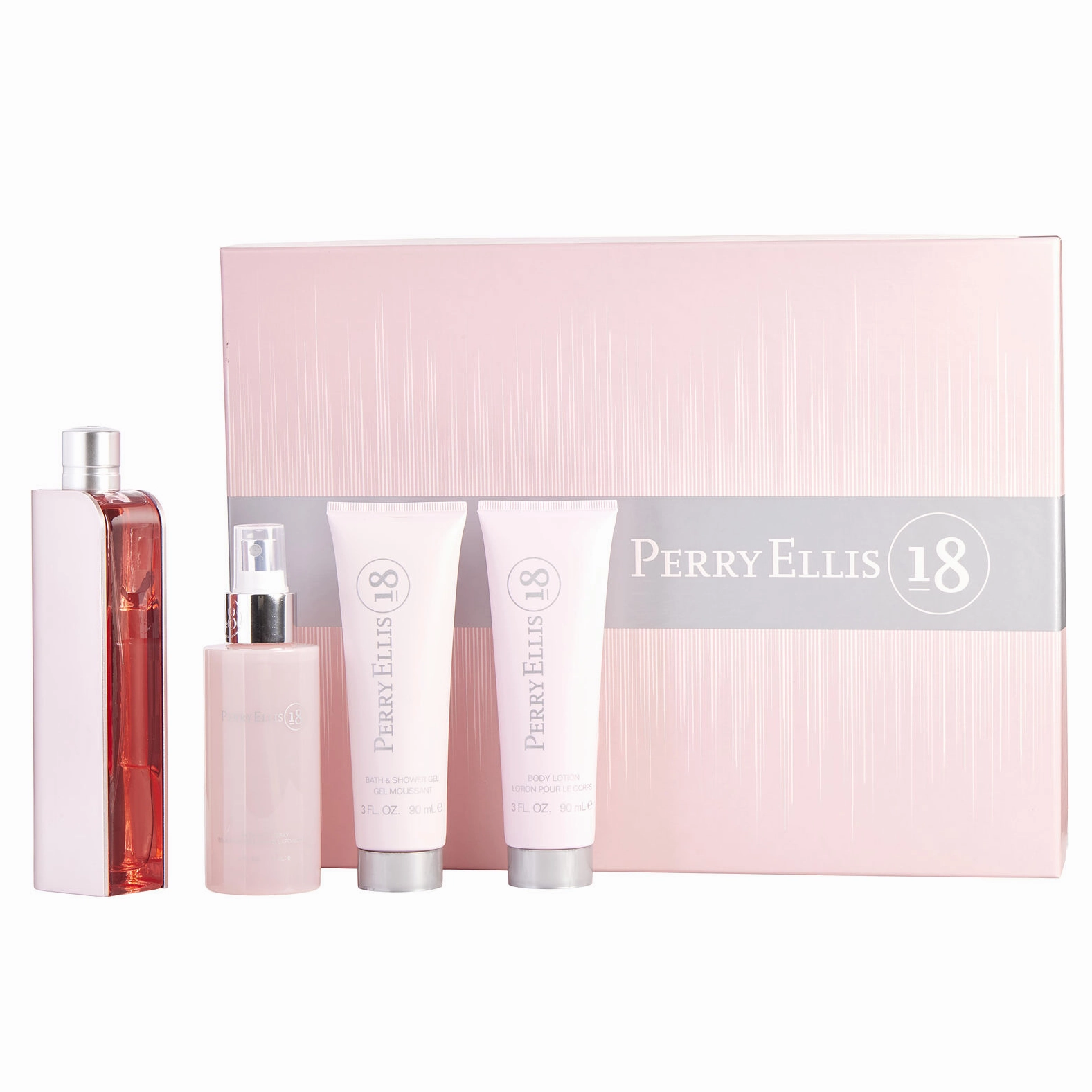 18 by Perry Ellis 100ml EDP 4 Piece Gift Set for Women