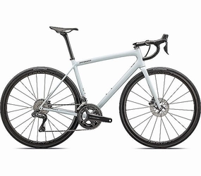 2024 Specialized AETHOS PRO UDI2 BIKE - 61cm, GLOSS MORNING MIST / LAPIS RADIAL FADE / FOG TINT EDGE FADE / SMOKE