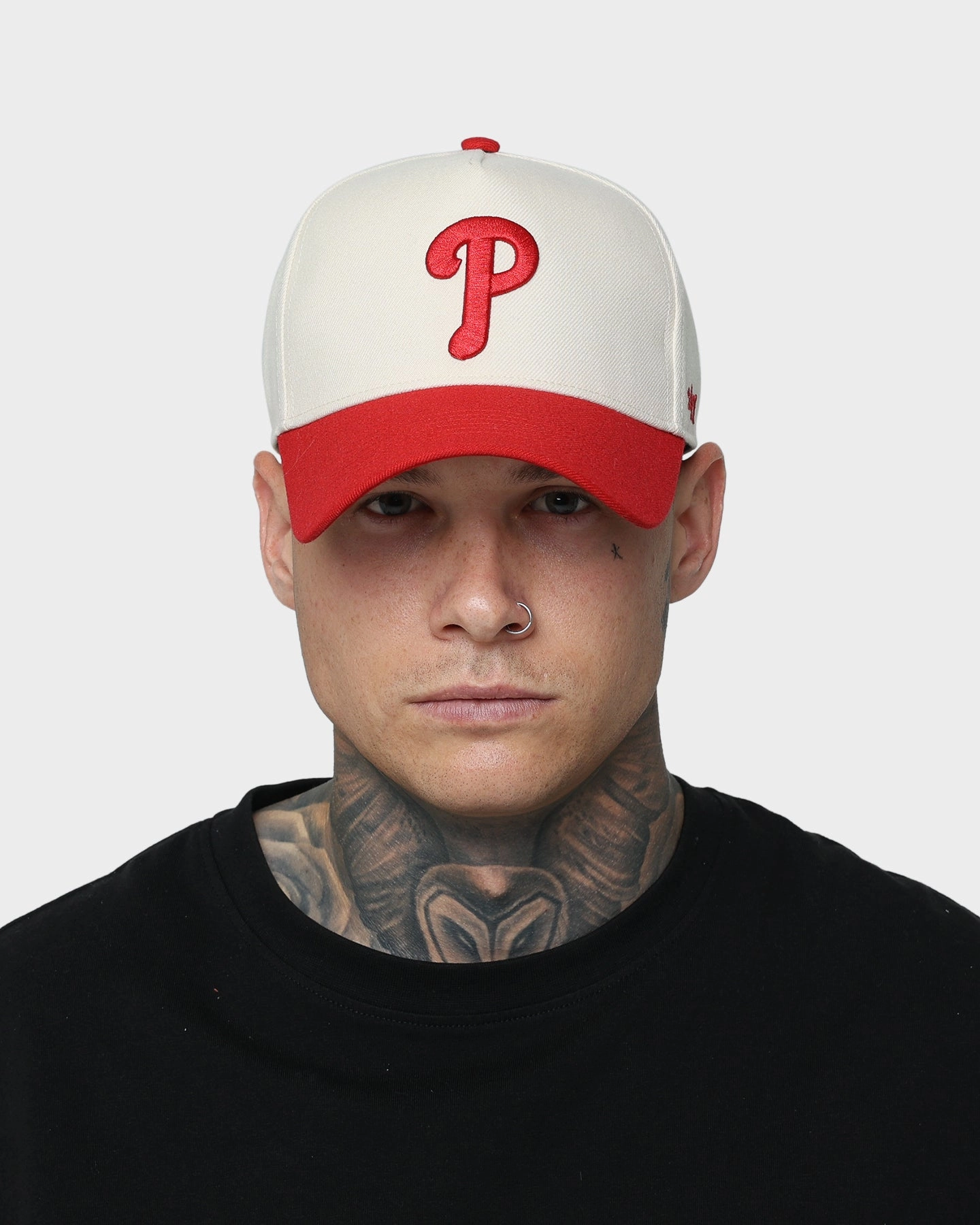 47 Brand Philadelphia Phillies 'Off White/Team Logo' MVP DT Snapback Natural