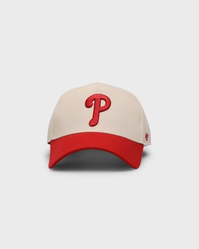 47 Brand Philadelphia Phillies 'Off White/Team Logo' MVP DT Snapback Natural