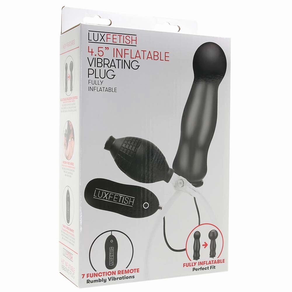 4.5 Inch Inflatable Vibrating Plug