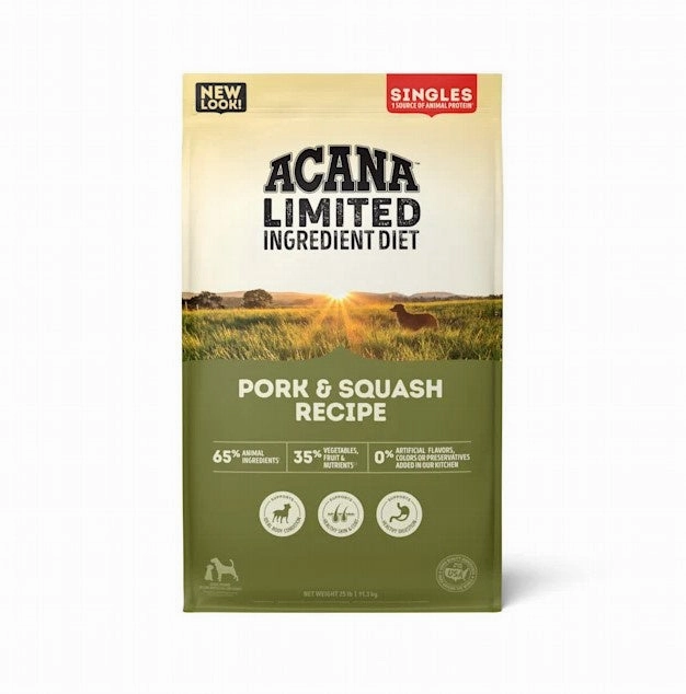 ACANA Singles Pork & Squash Recipe Grain Free Dry Dog Food