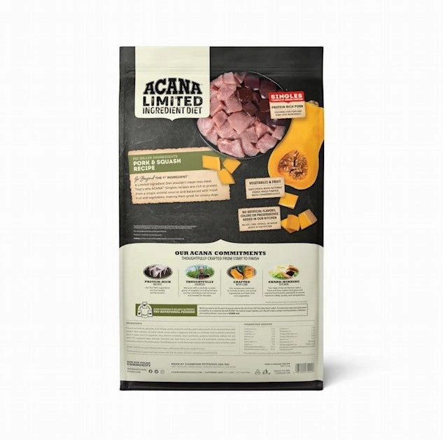 ACANA Singles Pork & Squash Recipe Grain Free Dry Dog Food