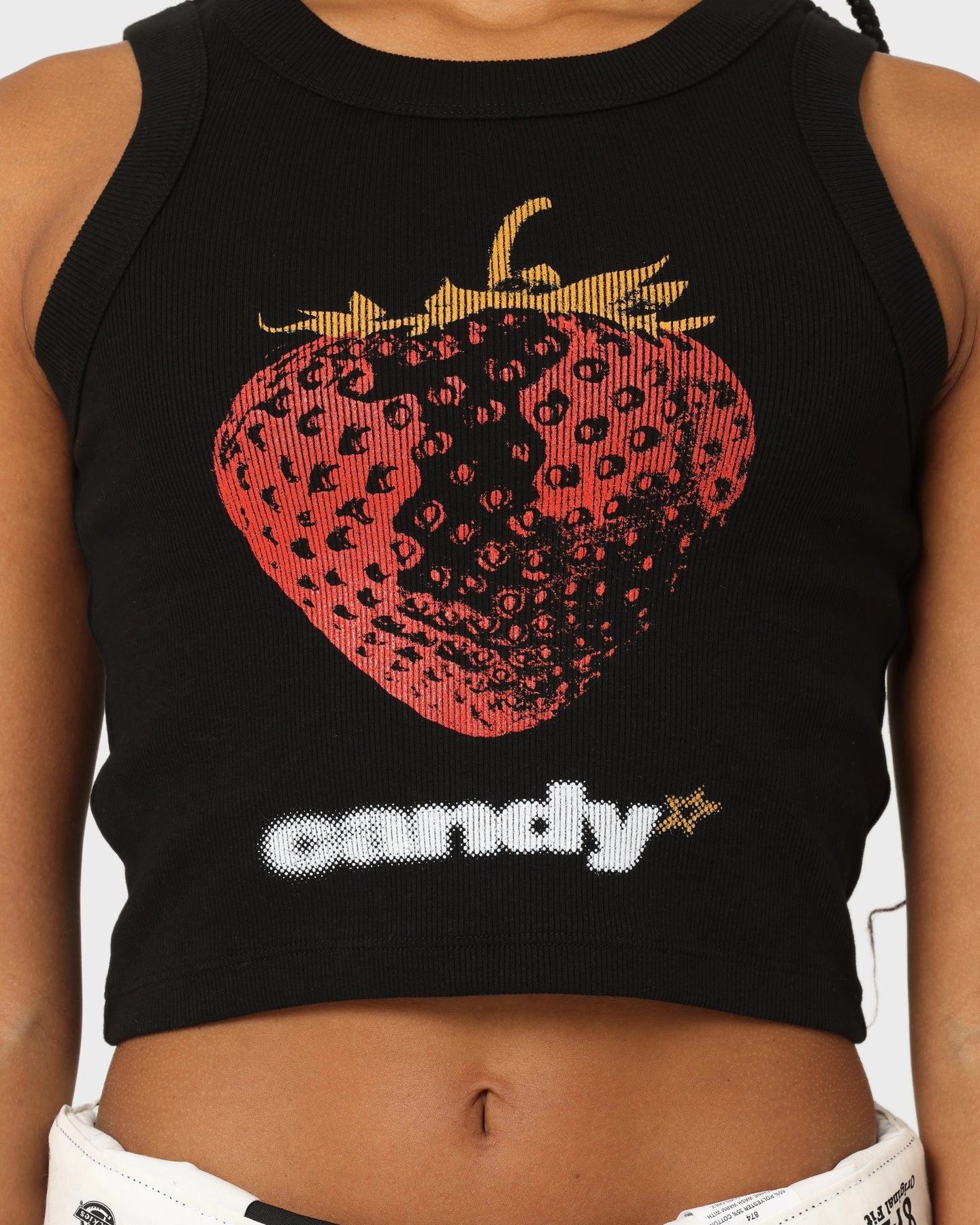 American Thrift Women's Candy Tank Black