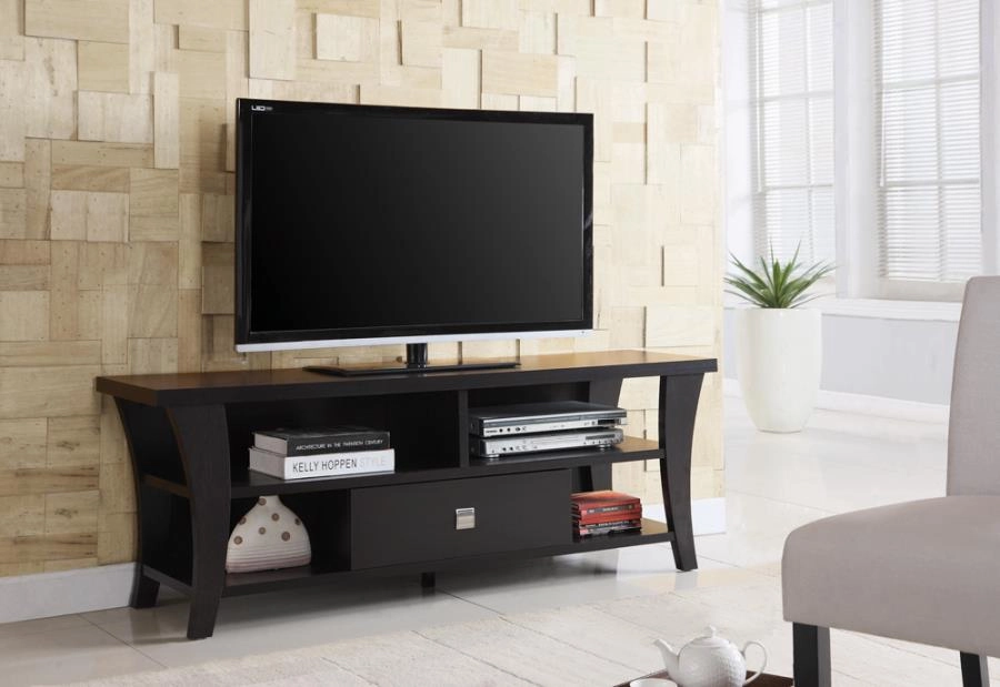 Anita 1-Drawer TV Console Cappuccino