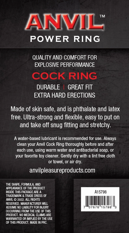Anvil GND Blue/Black Power Ring