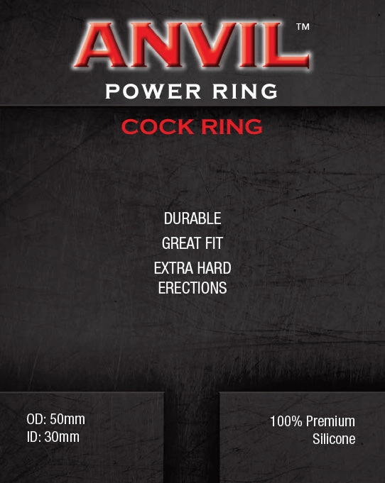 Anvil Red/Black Power Ring