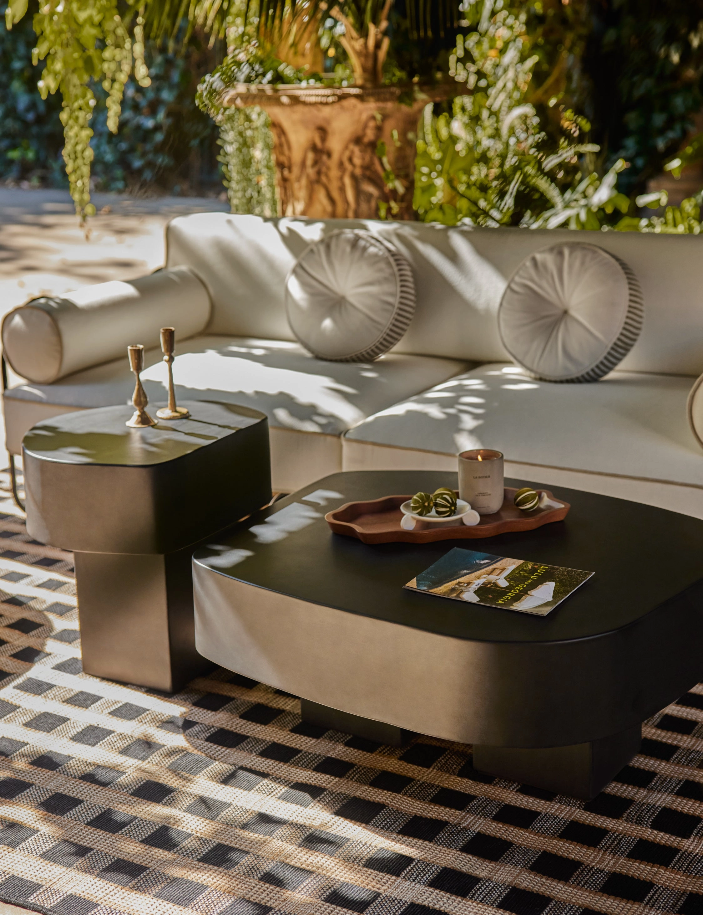 Armas Indoor / Outdoor Round Coffee Table by Sarah Sherman Samuel