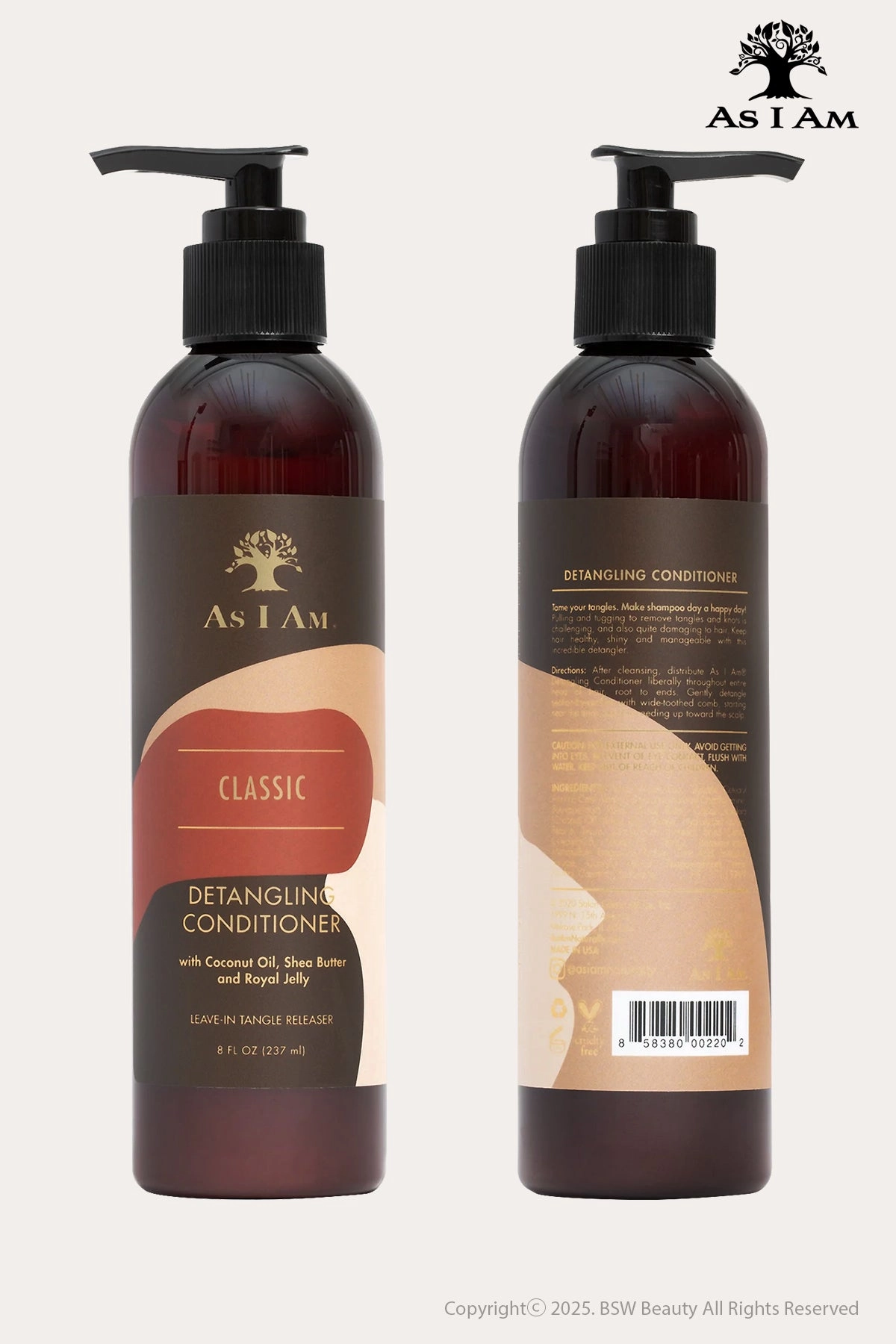 AS I AM CLASSIC DETANGLING CONDITIONER LEAVE-IN RELEASER 8oz