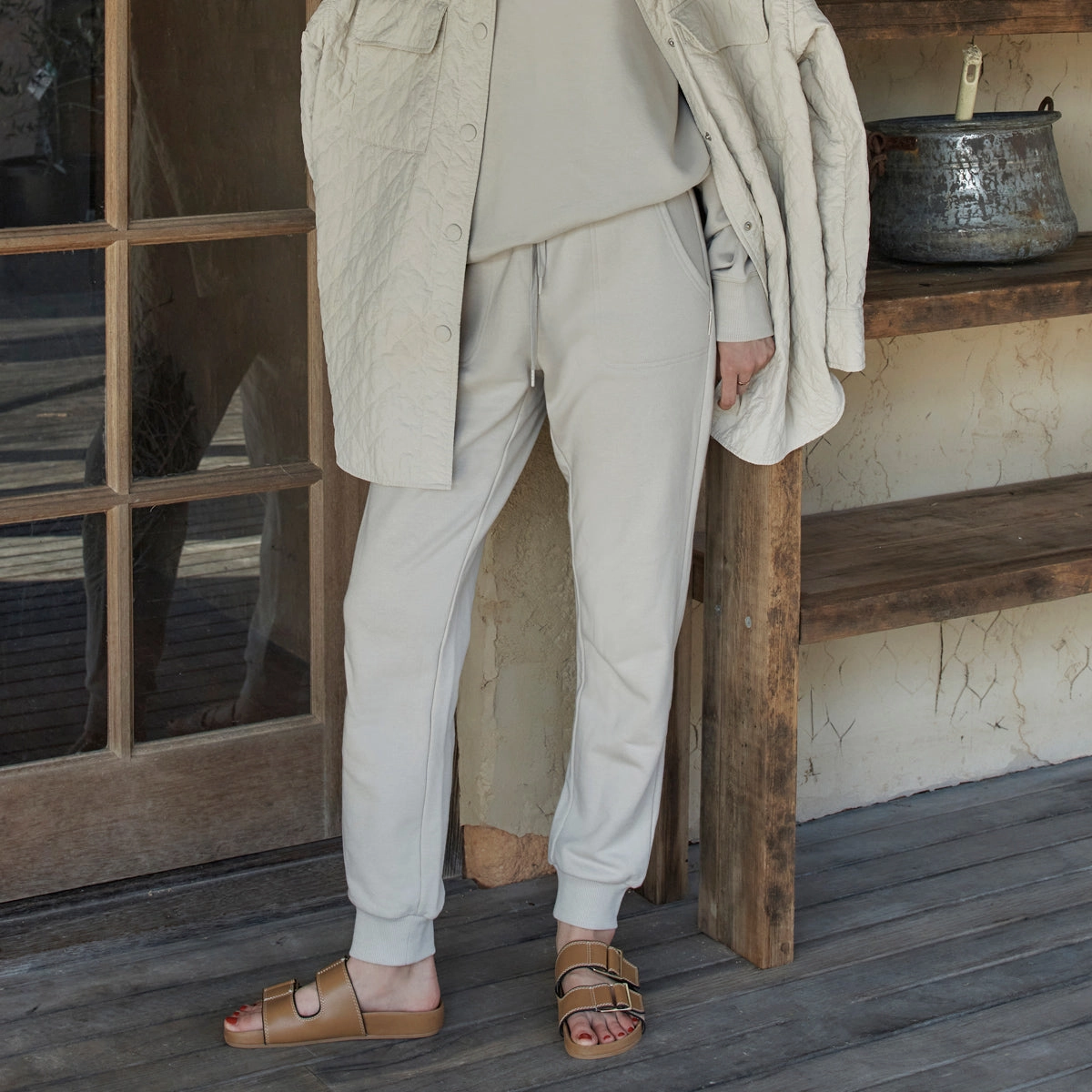 As You Wake - Women's Track Pant / Dove Grey