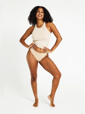 Au Naturel Seamfree Hi-Leg Cheeky Light Porcelain
