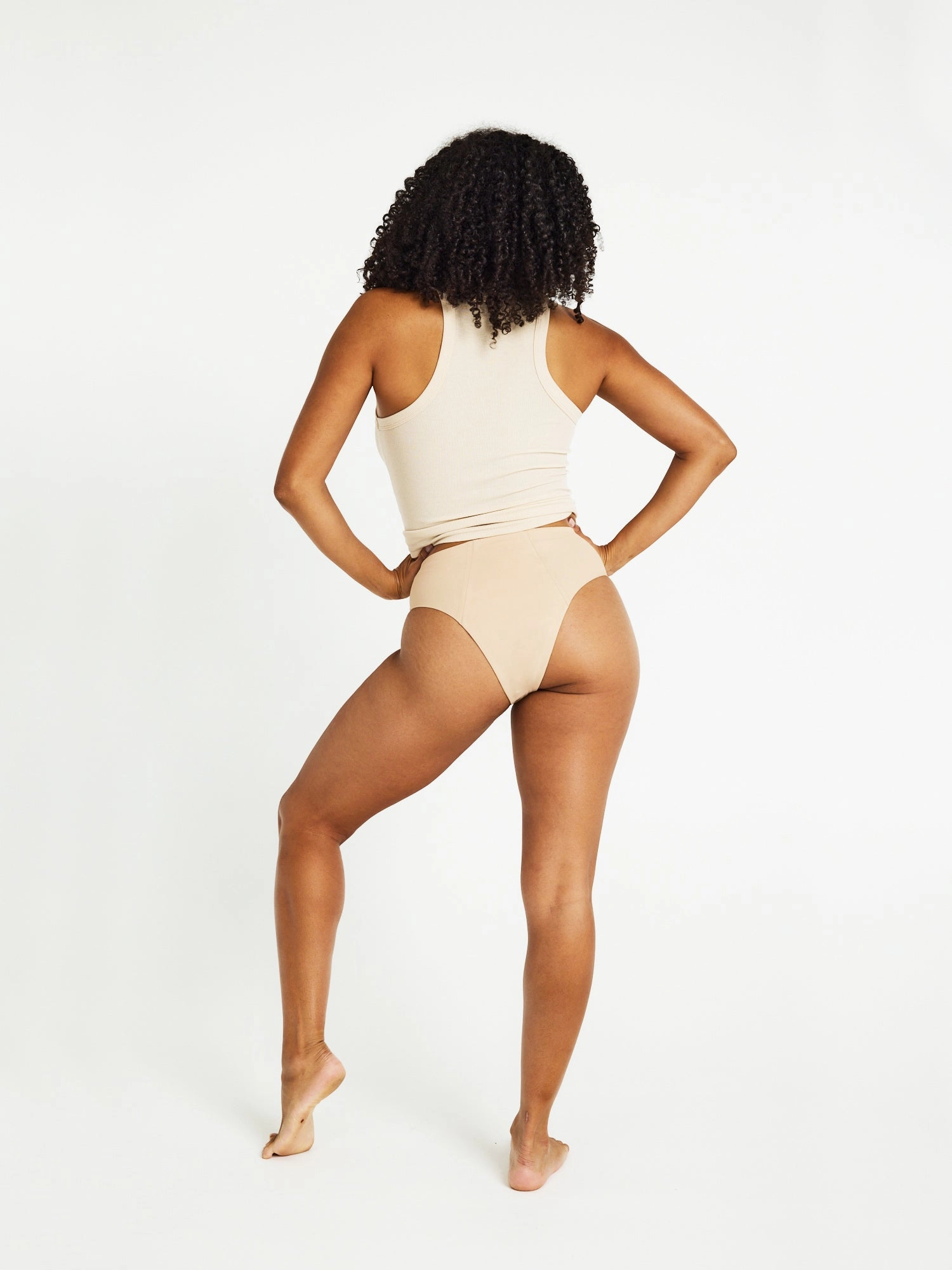 Au Naturel Seamfree Hi Waist Cheeky Super Porcelain