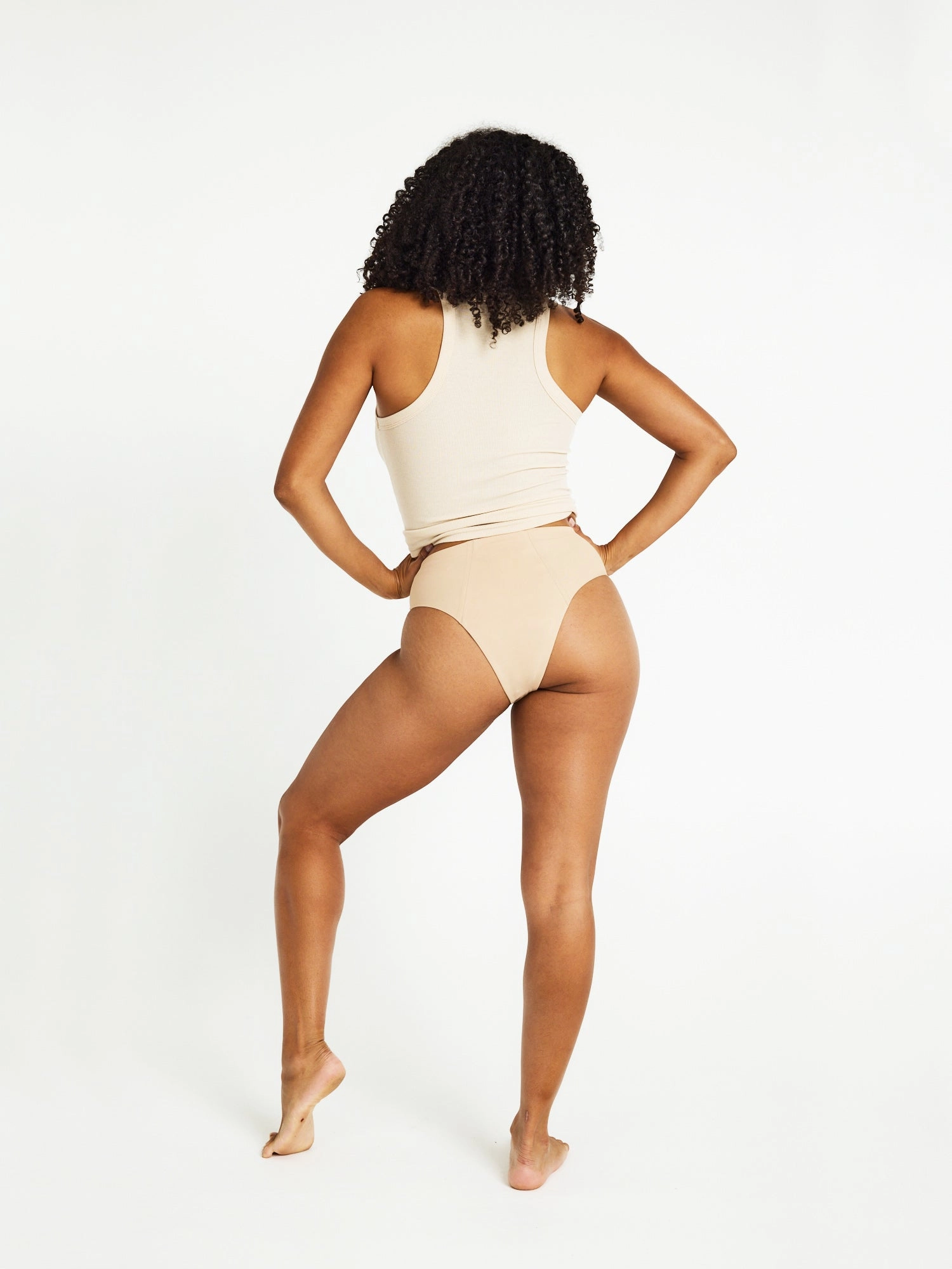 Au Naturel Seamfree Hi Waist Cheeky Super Porcelain