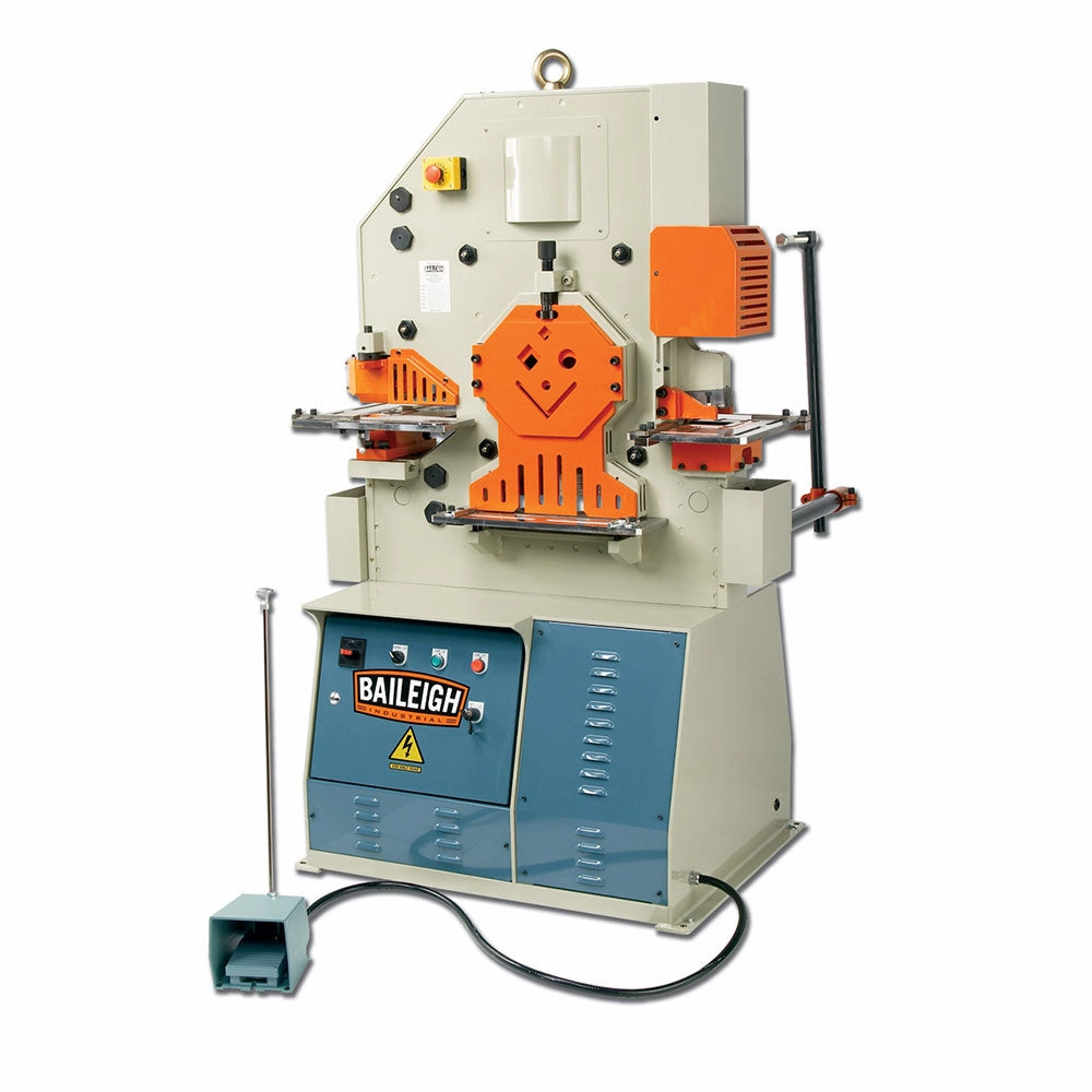 Baileigh 1007812 230V 3PH 62 Ton Ironworker w/ 5 Integrated Stations