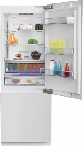 Beko BBBF3019WE 30'', Bottom Freezer Built-In Refrigerator With -