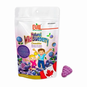 BILL Natural Sources® Natural Wild Blueberry 90 Chewable Tablets