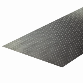 Black Steel Diamond Plate 3/16"