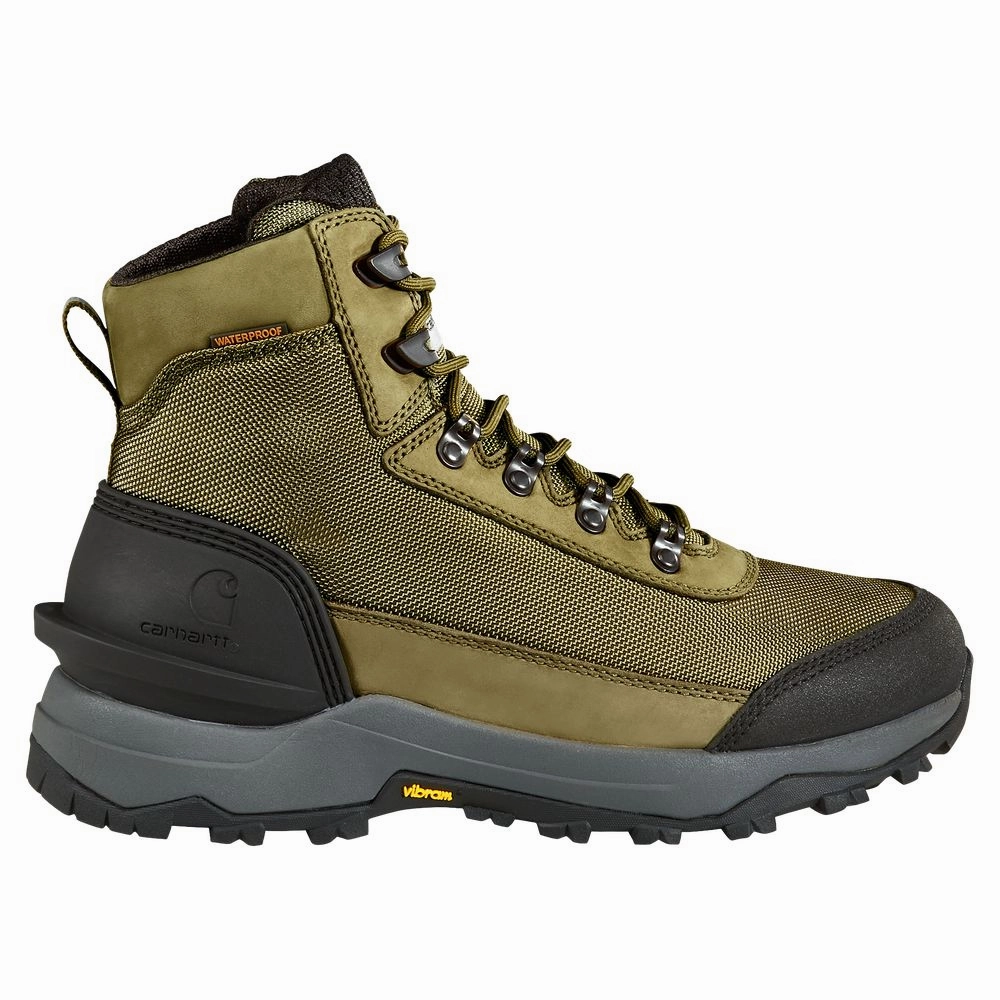 Carhartt FP5070-M Outdoor Hike Waterproof Hiking Boots for Men - Olive - 9M