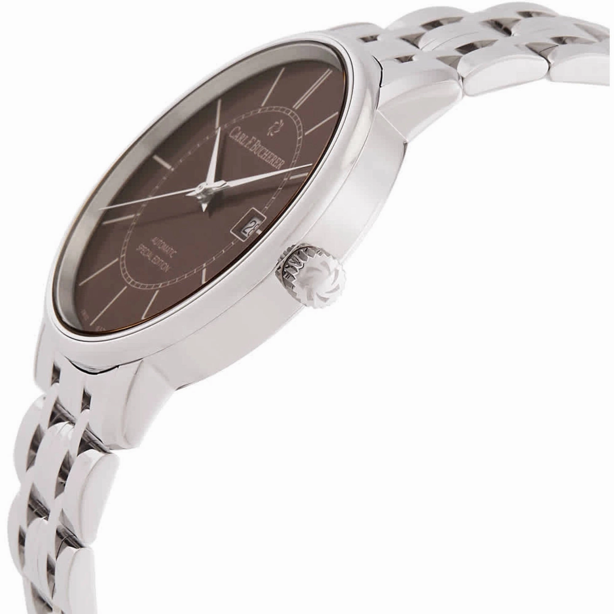 Carl Bucherer Unisex Watch - Adamavi Brown Dial Silver Bracelet | 00.10318.08.93.21