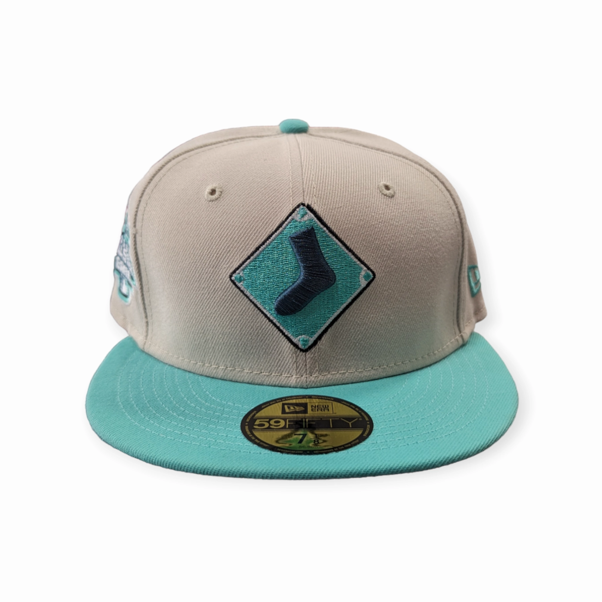 Chicago White Sox 2003 ASG New Era 2 Tone Stone/Mint Rock Pack 59FIFTY Fitted Hat