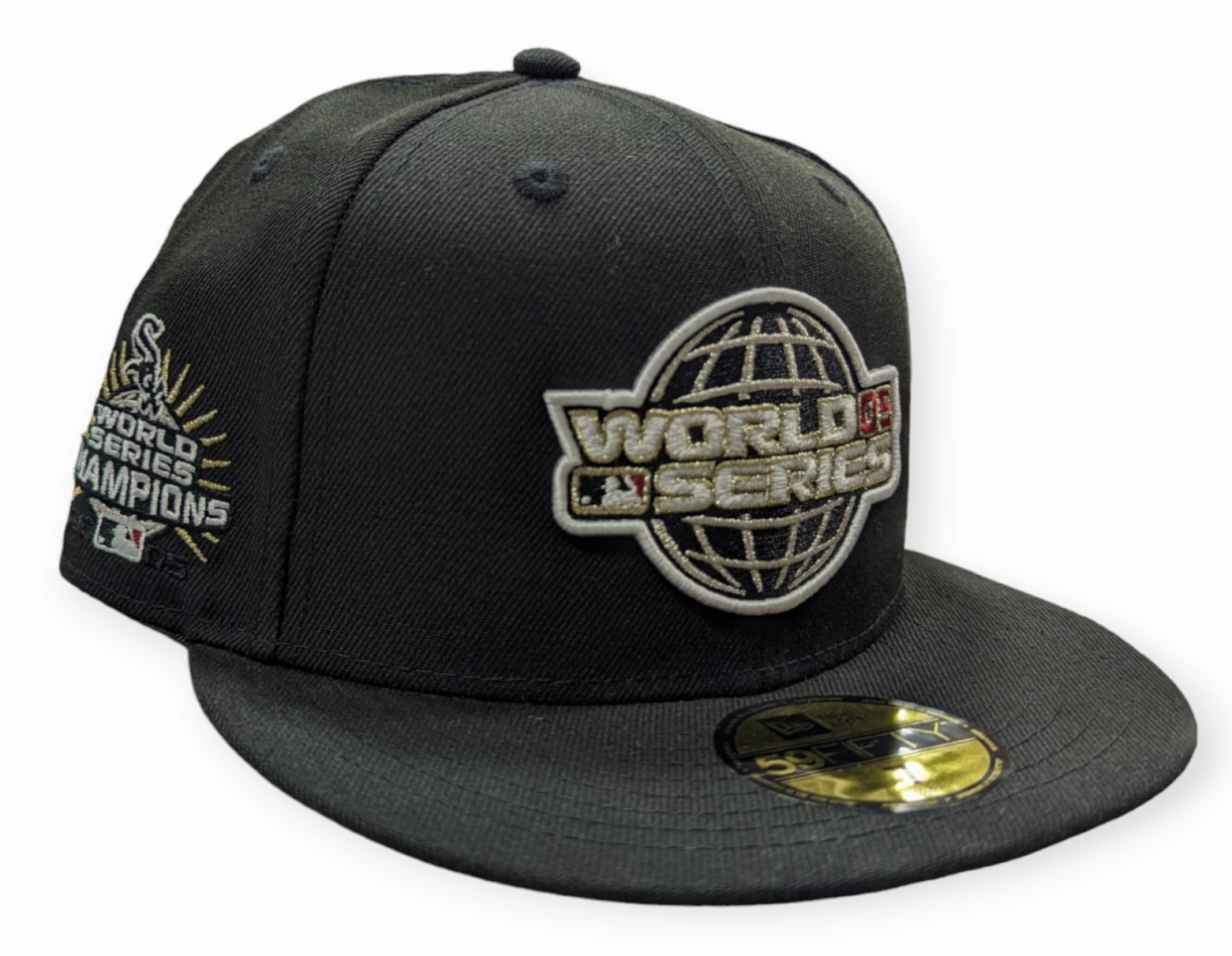Chicago White Sox New Era 2005 World Series Global Black 59FIFTY Fitted Hat