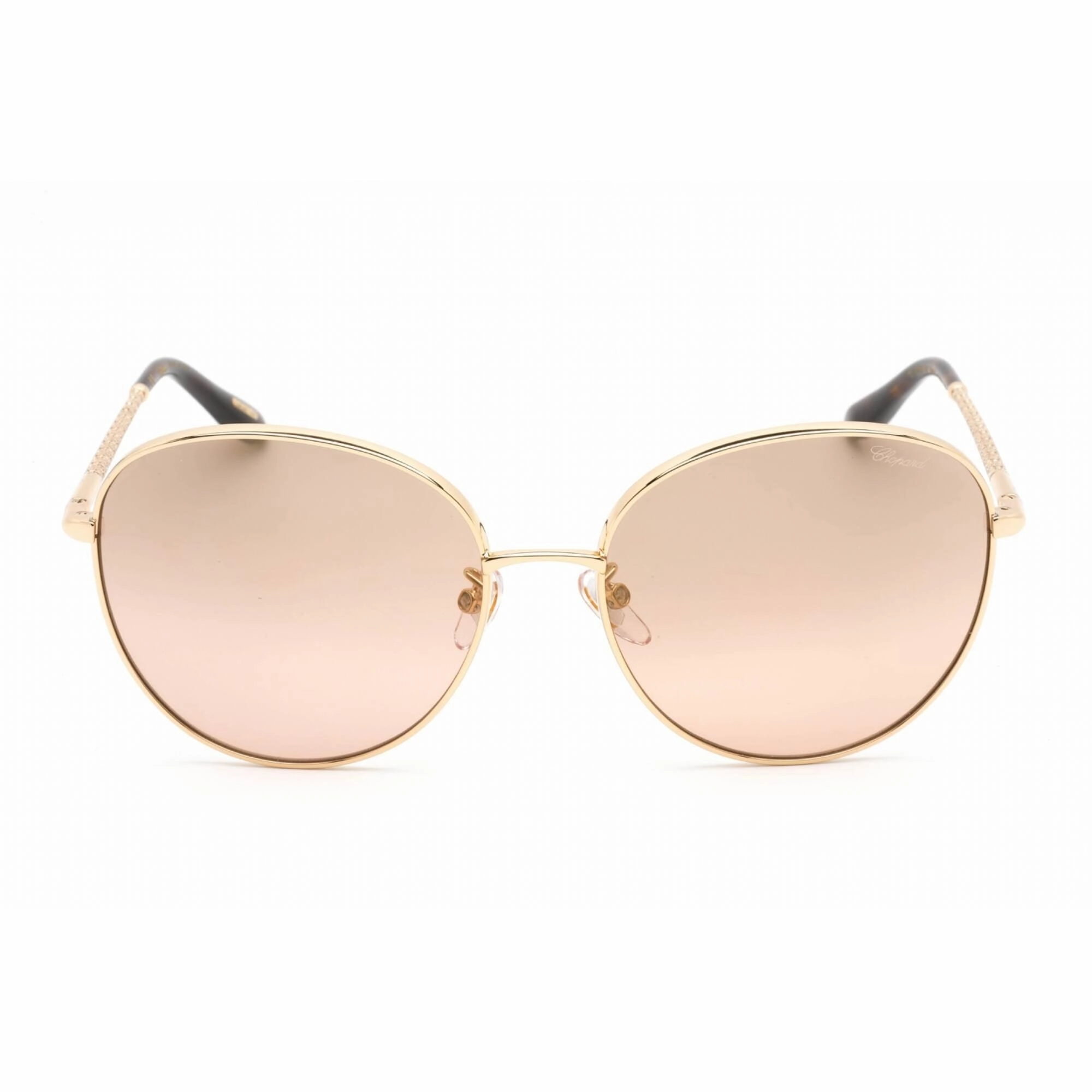 Chopard Men's Sunglasses - Full Rim Polished Rose Gold Oval Frame | SCHF75V 300X