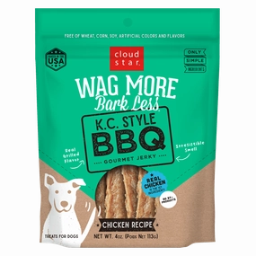 Cloud Star Wag More Bark Less Jerky: K.C. Style BBQ Treats for Dogs