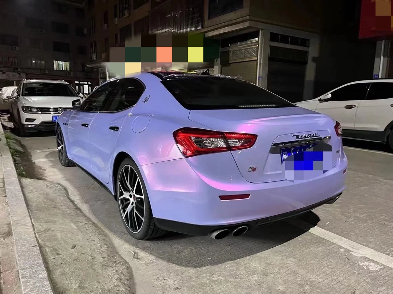 Color Shift Pearl Blue Pink Vinyl Wrap