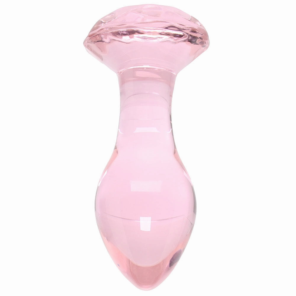Crystal Glass Gem Plug in Pink