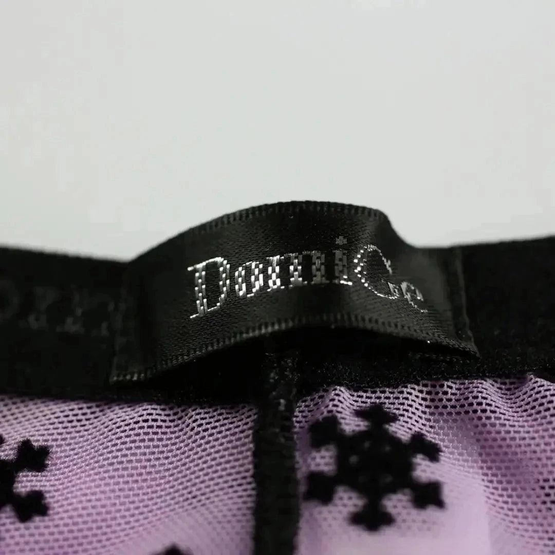 DomiGe Men's Mesh Briefs with Velvet Flocking & Sheer Design | Luxe Support