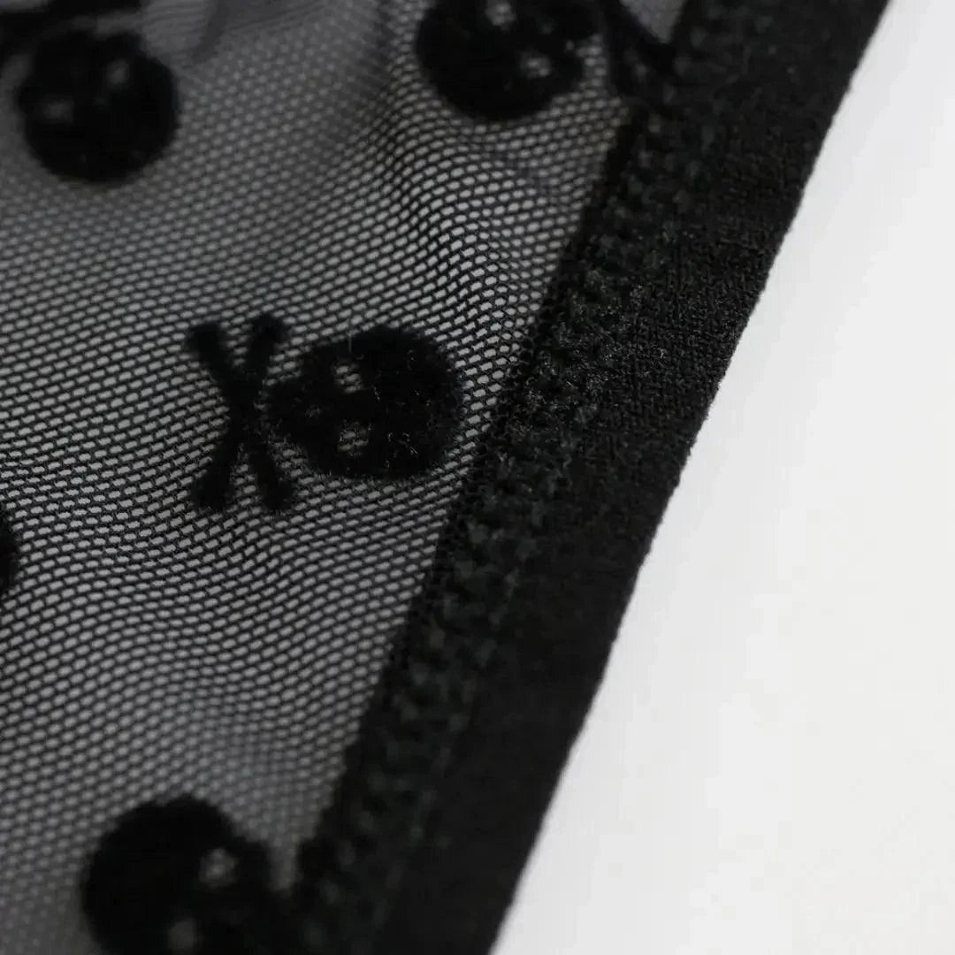 DomiGe Men's Mesh Briefs with Velvet Flocking & Sheer Design | Luxe Support