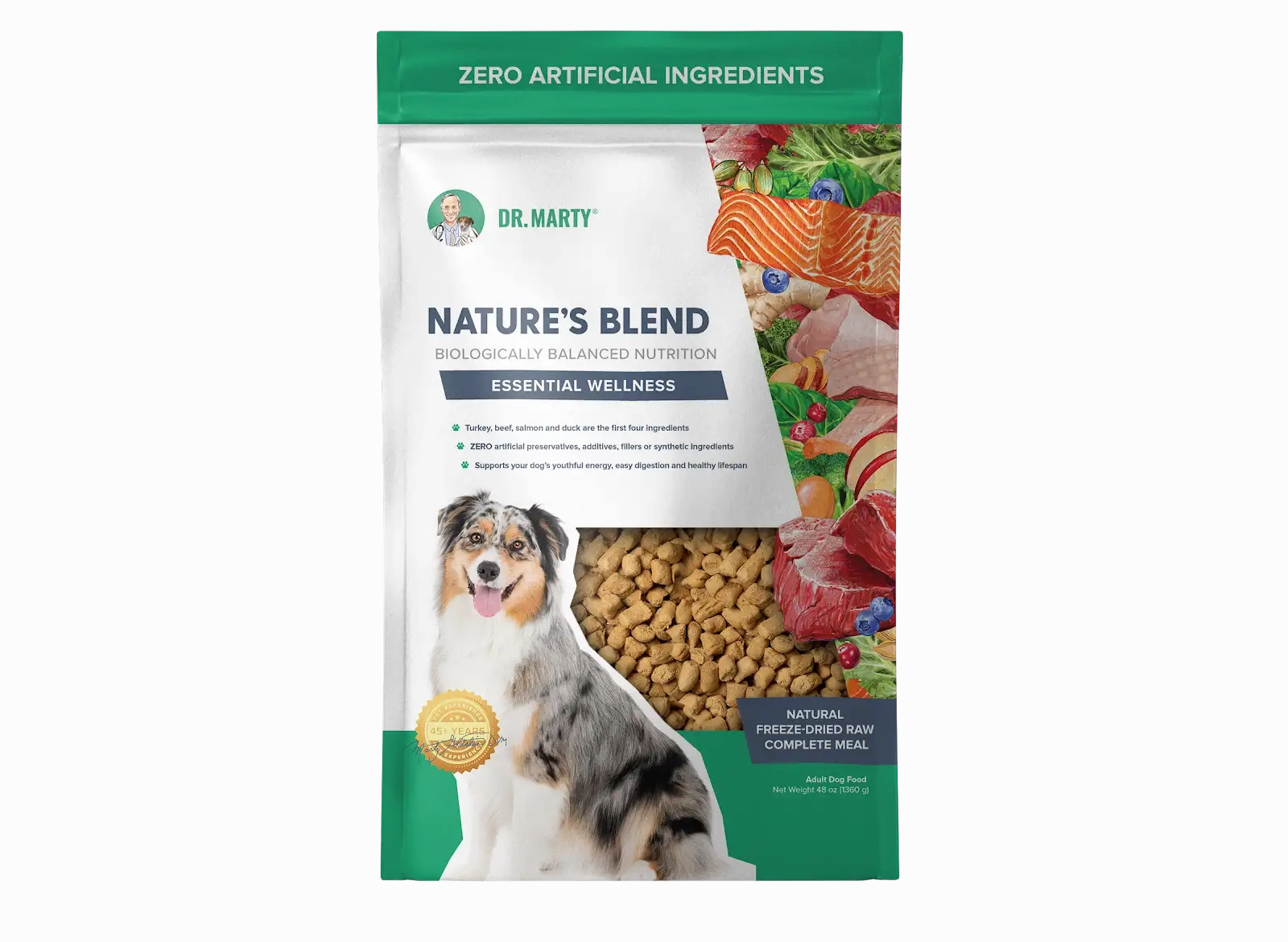 DR. MARTY Nature’s Blend Essential Wellness Freeze Dried Raw Dog Food