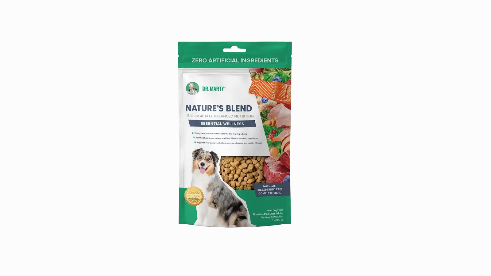 DR. MARTY Nature’s Blend Essential Wellness Freeze Dried Raw Dog Food