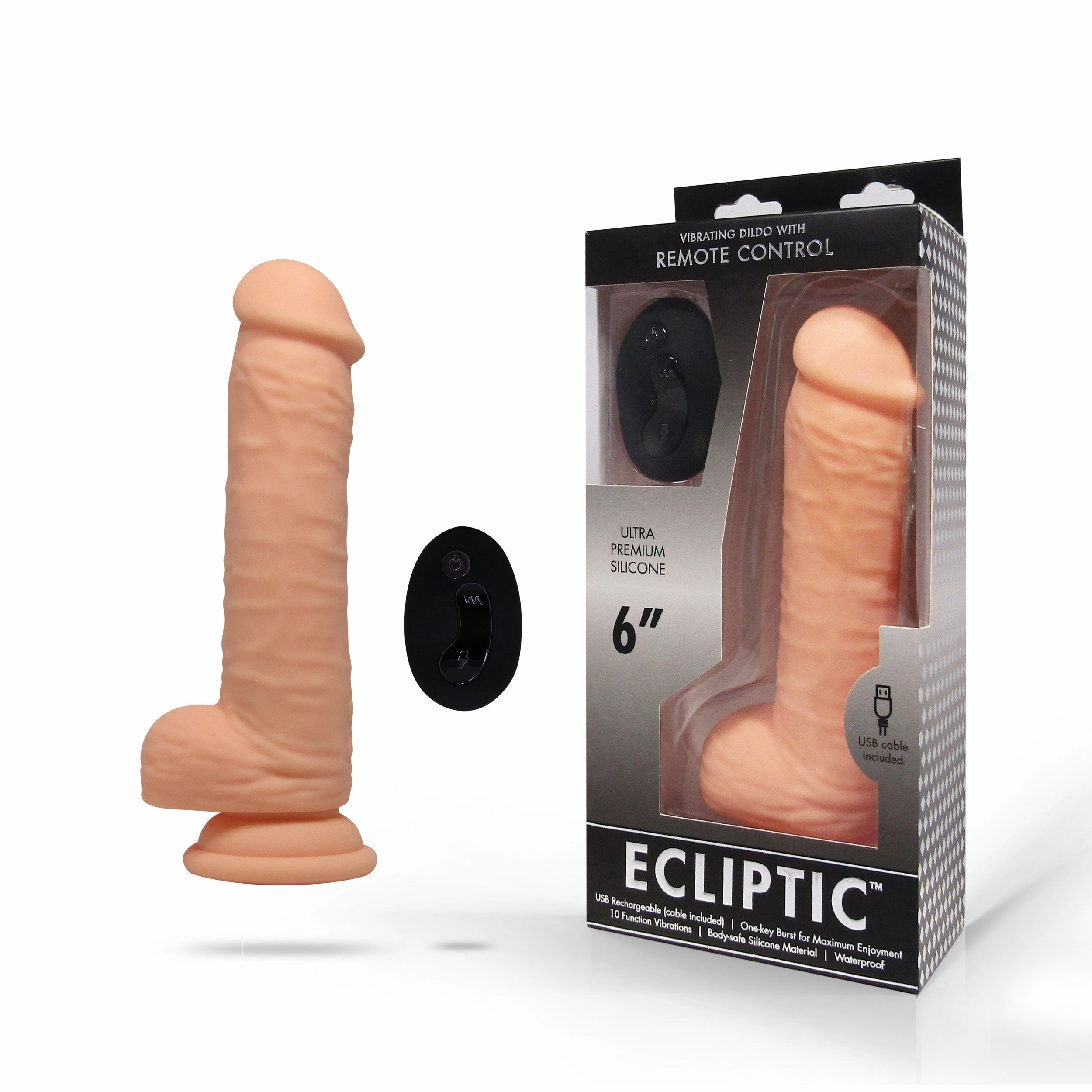 Ecliptic SZ2 Remote Dildo - Flesh