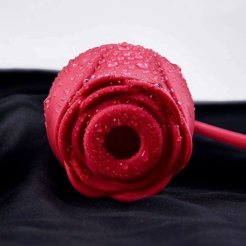 Erocome - Coronaborealis Rose Vibrating Sucking Clit Massager (Red)