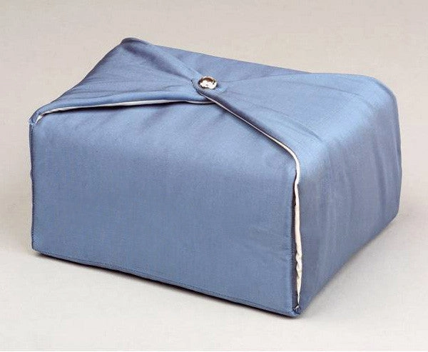 Fabric Cremation Urn in Steel Blue-Green