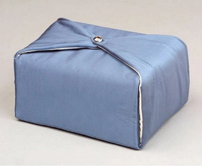 Fabric Cremation Urn in Steel Blue-Green