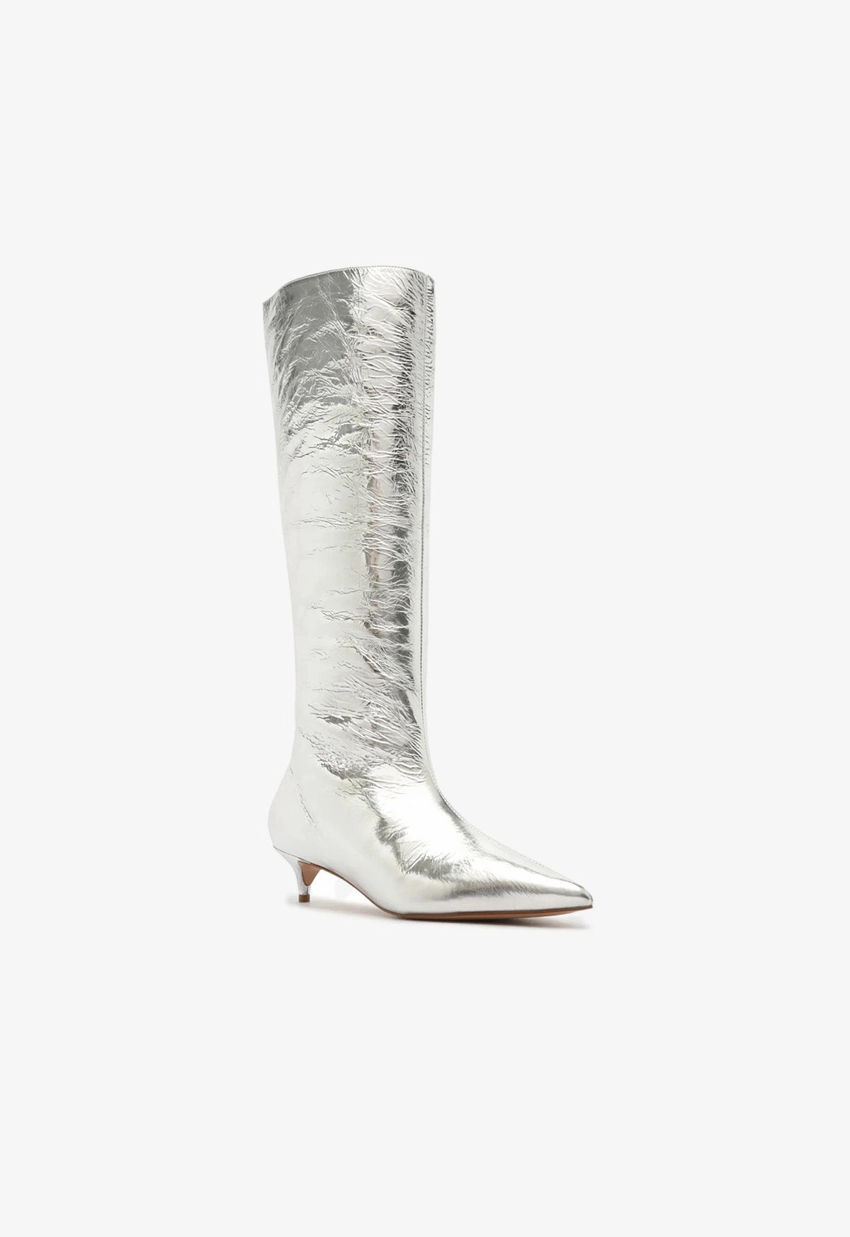 Gail Up Smashed Metallic Leather Boot
