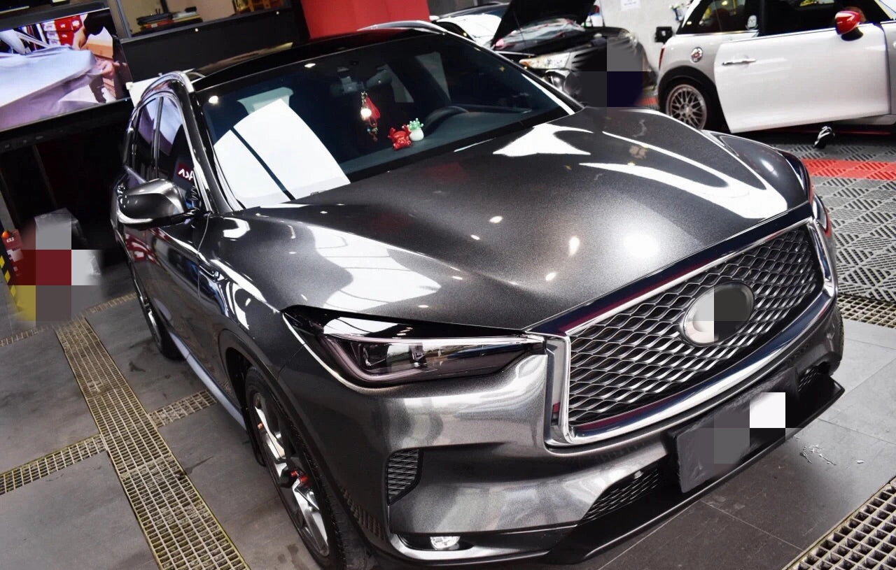 Gloss Metallic Coal Ash Vinyl Wrap