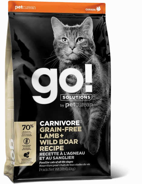 Go! Solutions Carnivore Grain Free Lamb and Wild Boar Recipe Dry Cat Food