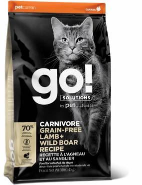 Go! Solutions Carnivore Grain Free Lamb and Wild Boar Recipe Dry Cat Food