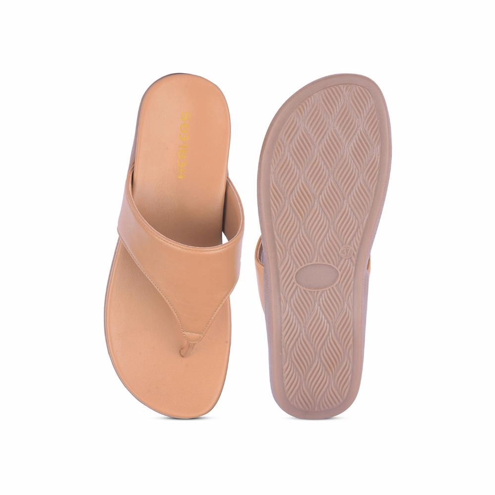 Healers Casual Beige Slipper For Women M18-1001 By Liberty