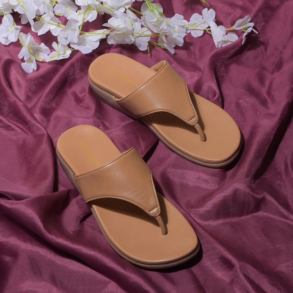 Healers Casual Beige Slipper For Women M18-1001 By Liberty