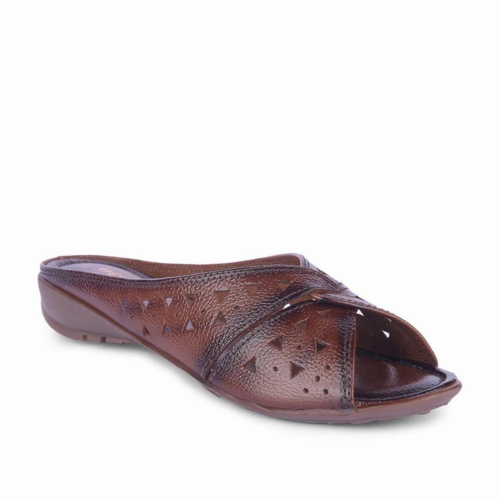 Healers Casual Tan Slippers For Women TLO-62 By Liberty
