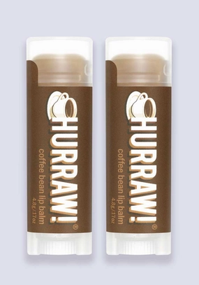 Hurraw Coffee Bean Lip Balm 4.3g (per stick) - 2 Pack
