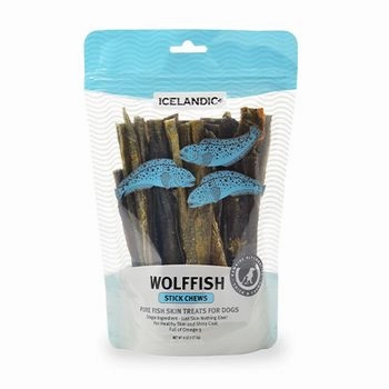 Icelandic  Wolfish Skin Strips Chews for Dogs