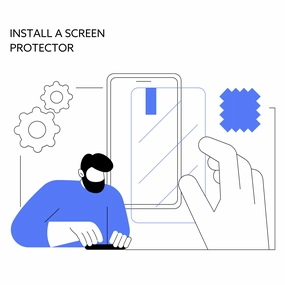 Install a glass screen protector on my iPad 7 (Includes the screen protector)