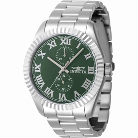Invicta Men's Quartz Watch - Specialty Green Dial Stainless Steel Bracelet | 47422