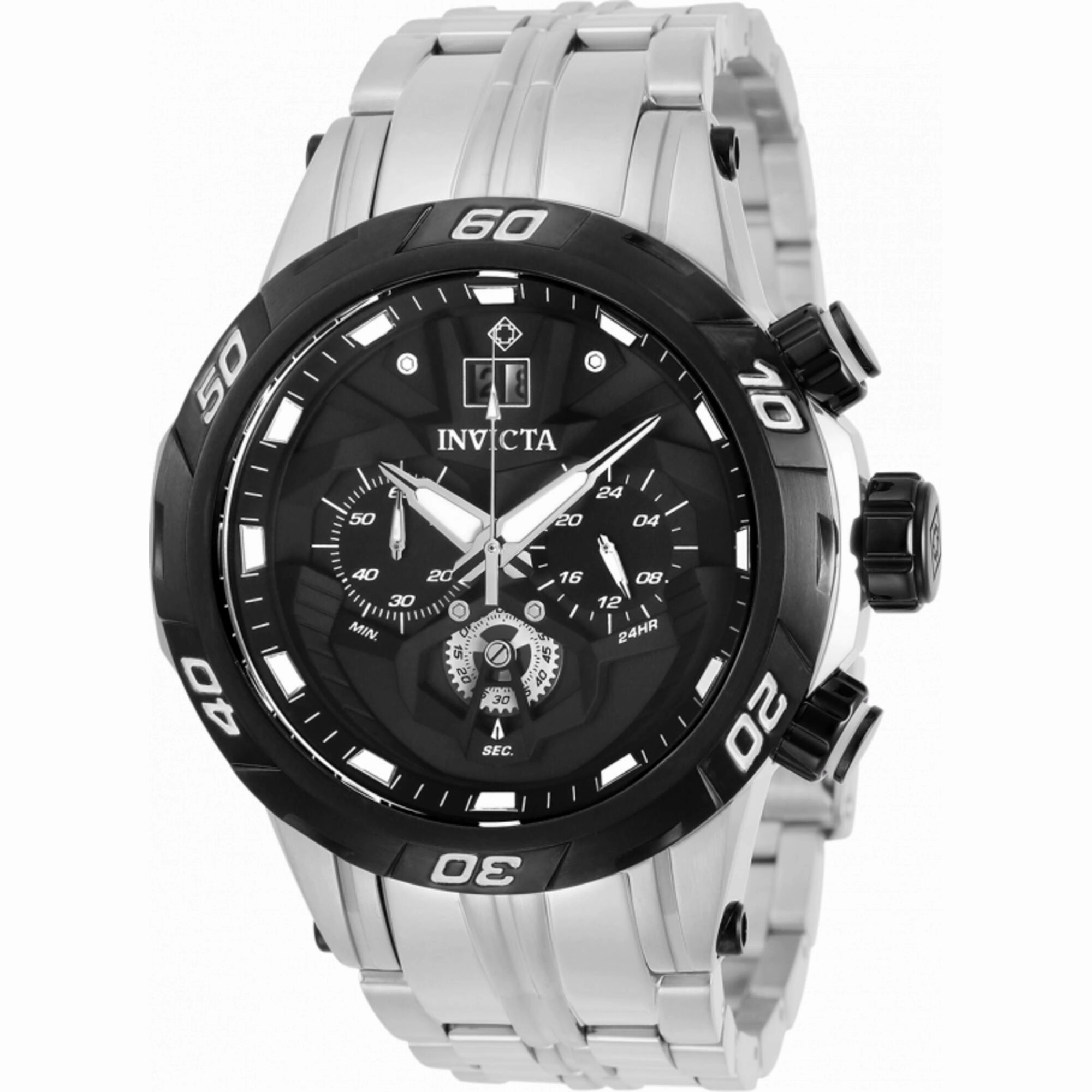 Invicta Men's Watch - Cruiseline Chrono Black Dial Stainless Steel Bracelet | 32146